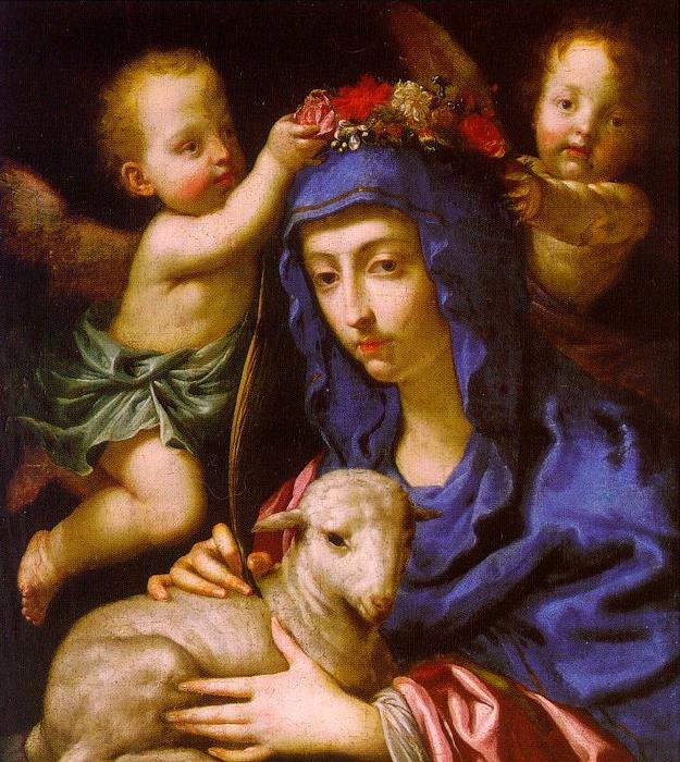 Dandini, Cesare St. Agnes oil painting picture
